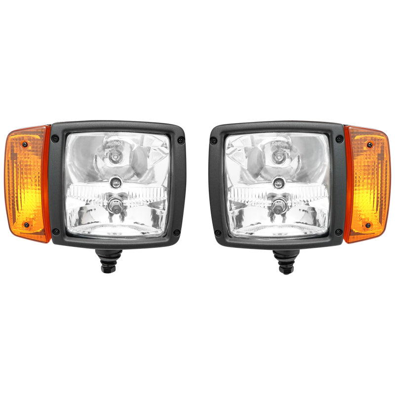 Set of headlamp type lamps with right and left signaling 12V HR-A-035 Breckner Germany